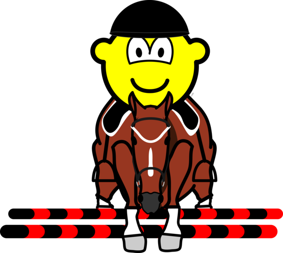 Horse show jumping buddy icon